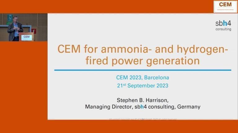 CEM for ammonia - and hydrogen - fired power generation